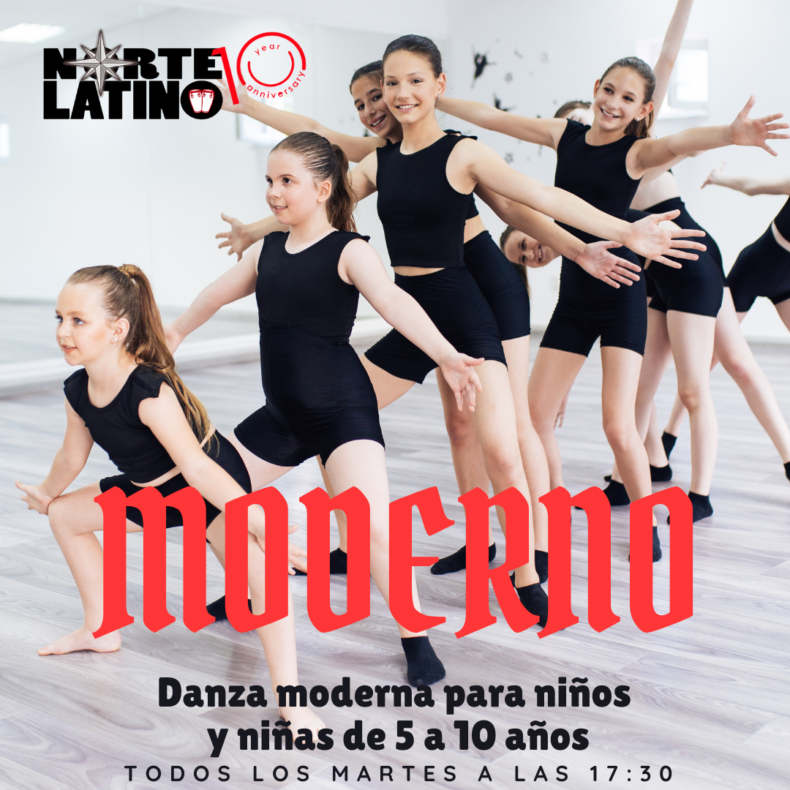 Danza Moderna para niños y niñas de 5 a 10 años ¡Que no se la pierdan!