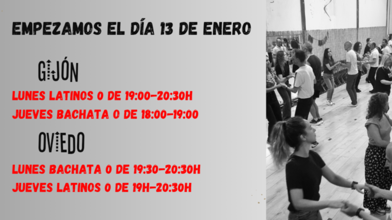 NUEVAS CLASES EN ENERO